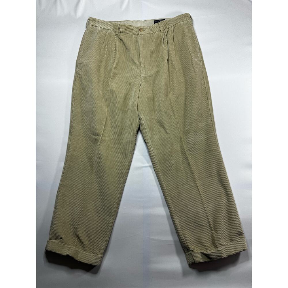NWT Daniel Cremieux Collection Men's Tan Corduroy Cuffed Salon Pant - 42x30*